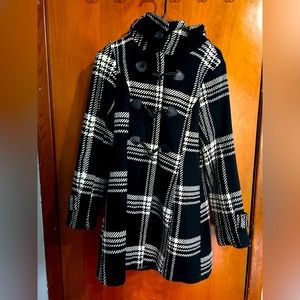 Stylish, Thick, Black & White Winter Jacket